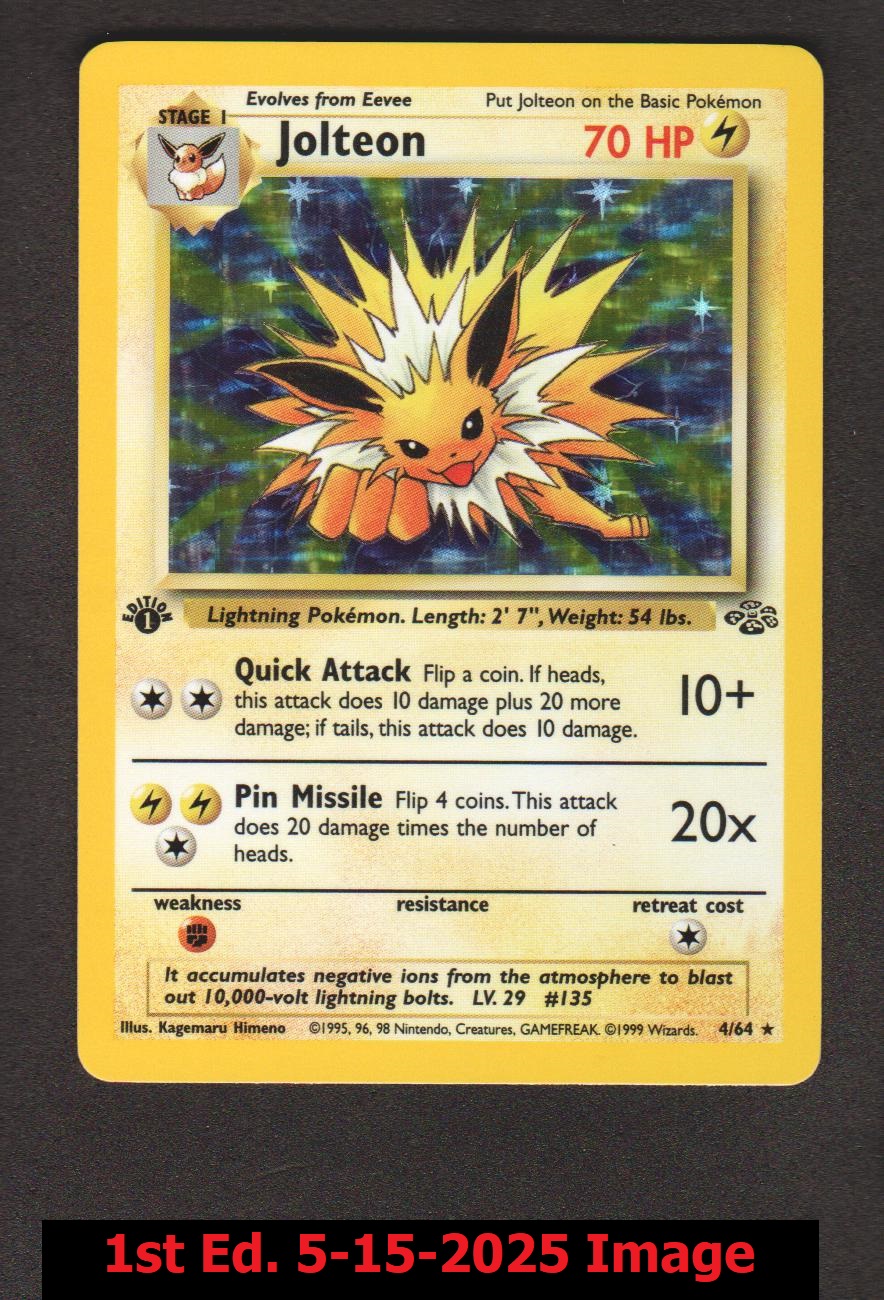 Jolteon - 4/64 - Holo Rare - 1st Edition